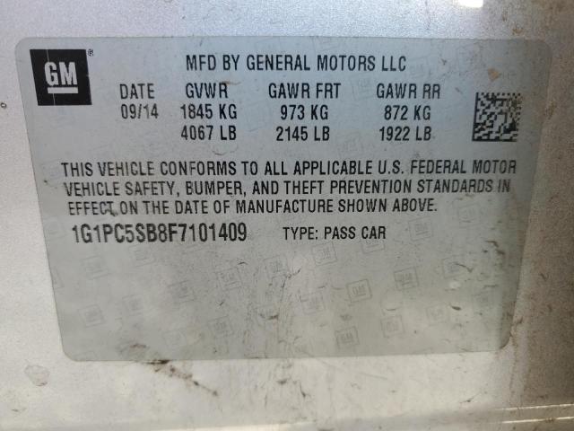 Photo 11 VIN: 1G1PC5SB8F7101409 - CHEVROLET CRUZE LT 