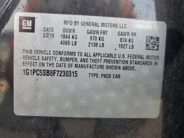 Photo 11 VIN: 1G1PC5SB8F7230315 - CHEVROLET CRUZE LT 