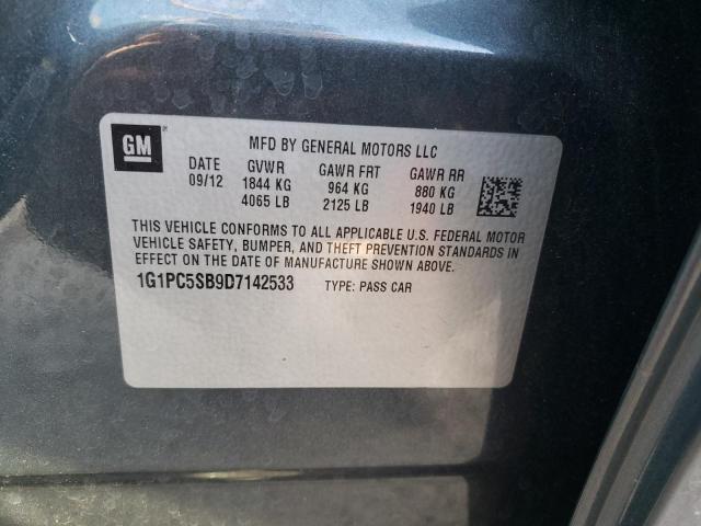 Photo 9 VIN: 1G1PC5SB9D7142533 - CHEVROLET CRUZE LT 