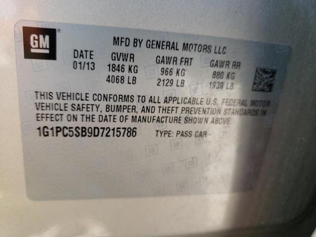 Photo 11 VIN: 1G1PC5SB9D7215786 - CHEVROLET CRUZE LT 