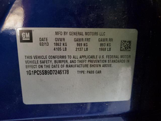 Photo 11 VIN: 1G1PC5SB9D7246178 - CHEVROLET CRUZE LT 