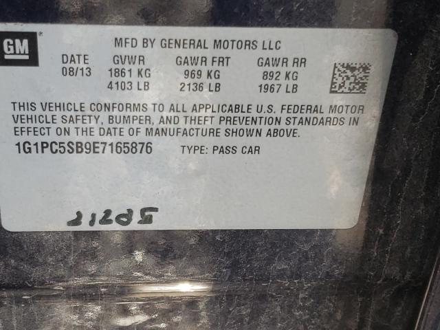 Photo 9 VIN: 1G1PC5SB9E7165876 - CHEVROLET CRUZE LT 