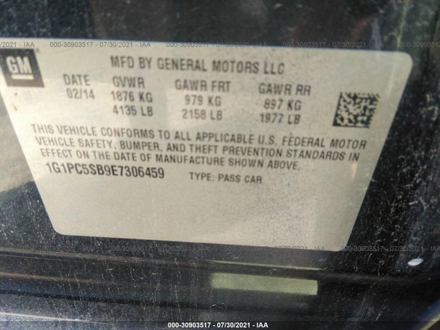 Photo 8 VIN: 1G1PC5SB9E7306459 - CHEVROLET CRUZE 