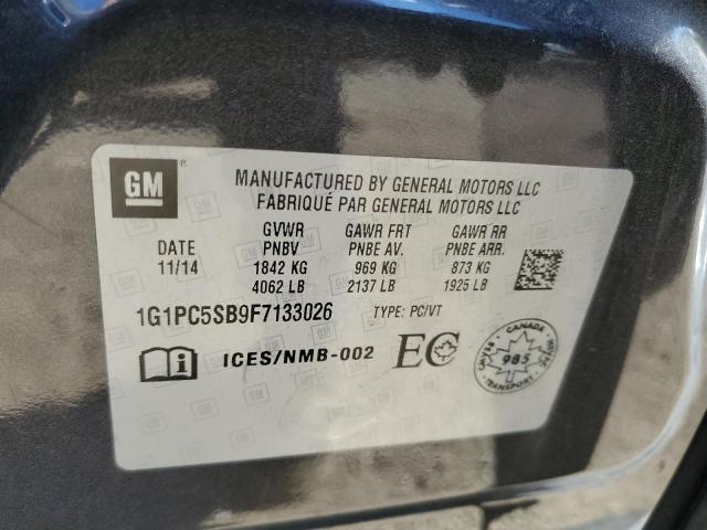 Photo 12 VIN: 1G1PC5SB9F7133026 - CHEVROLET CRUZE LT 