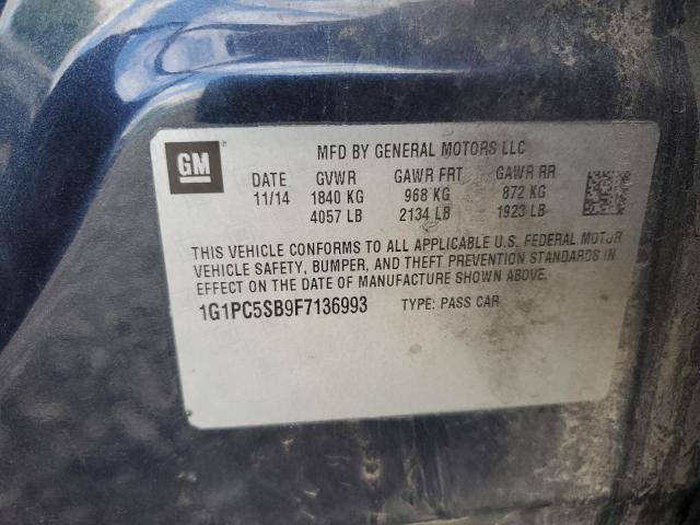 Photo 11 VIN: 1G1PC5SB9F7136993 - CHEVROLET CRUZE LT 