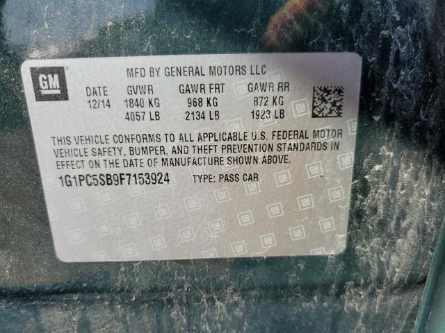 Photo 11 VIN: 1G1PC5SB9F7153924 - CHEVROLET CRUZE LT 