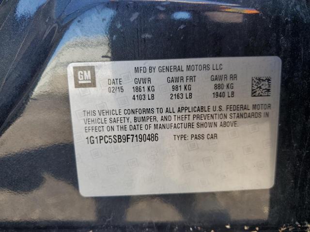 Photo 9 VIN: 1G1PC5SB9F7190486 - CHEVROLET CRUZE 