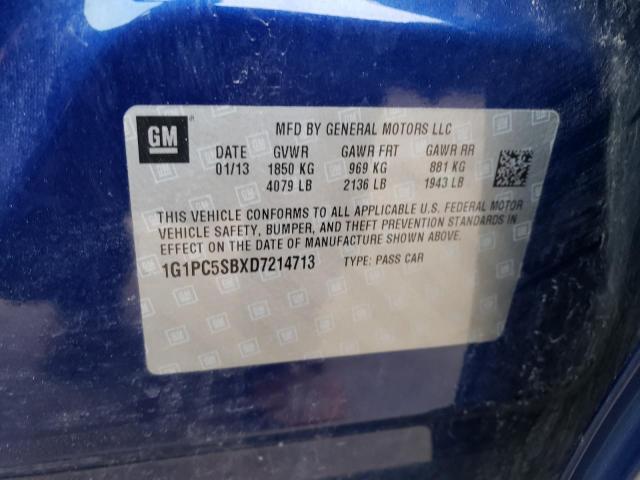 Photo 11 VIN: 1G1PC5SBXD7214713 - CHEVROLET CRUZE LT 