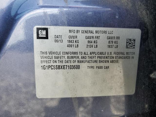 Photo 11 VIN: 1G1PC5SBXE7103600 - CHEVROLET CRUZE 