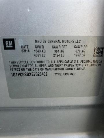 Photo 11 VIN: 1G1PC5SBXE7323402 - CHEVROLET CRUZE 