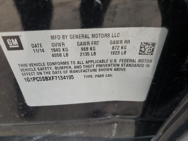 Photo 9 VIN: 1G1PC5SBXF7134105 - CHEVROLET CRUZE LT 