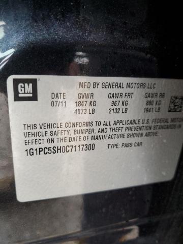 Photo 11 VIN: 1G1PC5SH0C7117300 - CHEVROLET CRUZE LS 