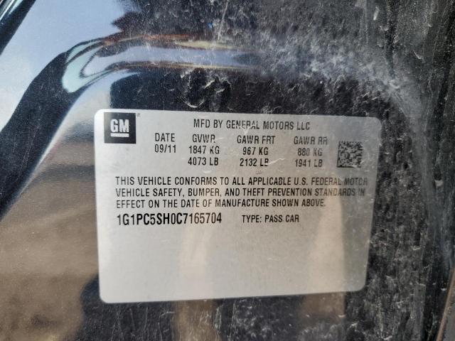 Photo 11 VIN: 1G1PC5SH0C7165704 - CHEVROLET CRUZE 