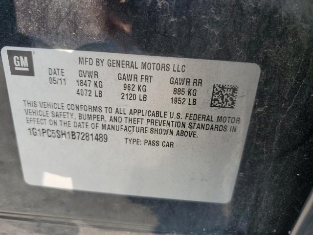 Photo 12 VIN: 1G1PC5SH1B7281489 - CHEVROLET CRUZE 