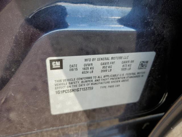 Photo 11 VIN: 1G1PC5SH1G7153759 - CHEVROLET CRUZE LIMI 