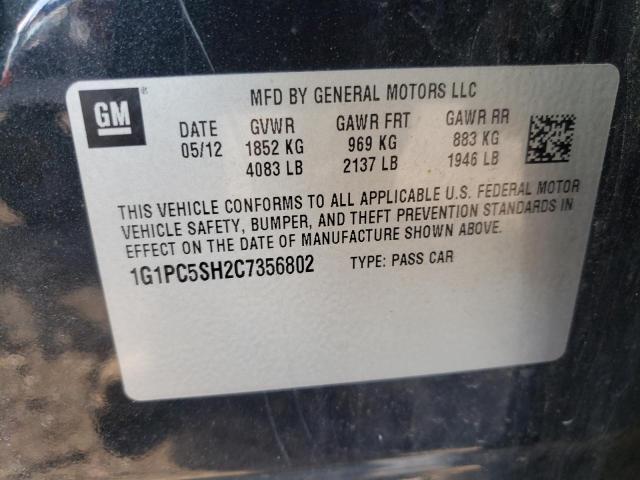 Photo 9 VIN: 1G1PC5SH2C7356802 - CHEVROLET CRUZE LS 