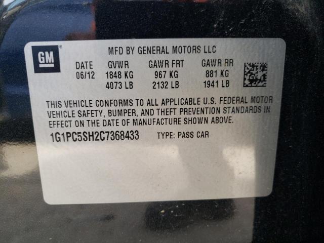 Photo 12 VIN: 1G1PC5SH2C7368433 - CHEVROLET CRUZE LS 