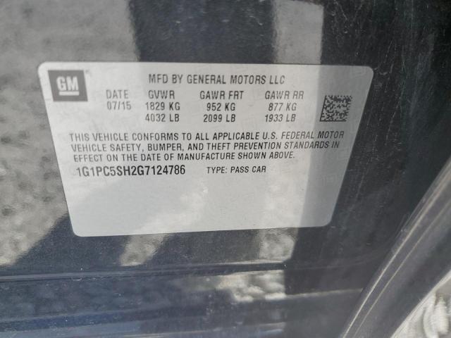 Photo 9 VIN: 1G1PC5SH2G7124786 - CHEVROLET CRUZE LIMI 