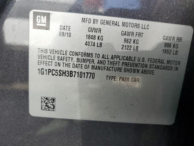 Photo 11 VIN: 1G1PC5SH3B7101770 - CHEVROLET CRUZE 