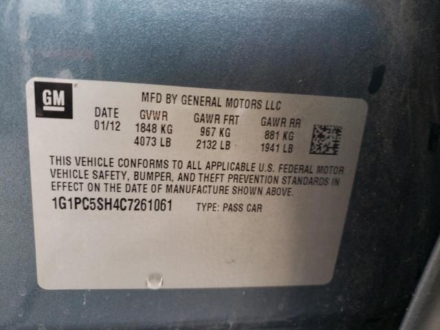 Photo 9 VIN: 1G1PC5SH4C7261061 - CHEVROLET CRUZE LS 