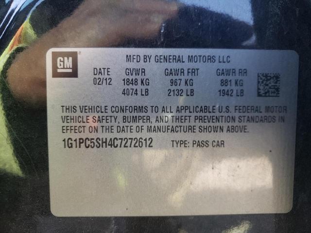 Photo 9 VIN: 1G1PC5SH4C7272612 - CHEVROLET CRUZE LS 