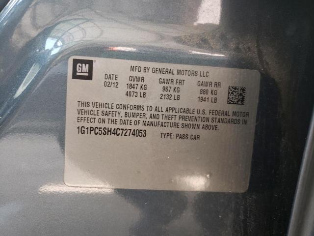 Photo 9 VIN: 1G1PC5SH4C7274053 - CHEVROLET CRUZE LS 