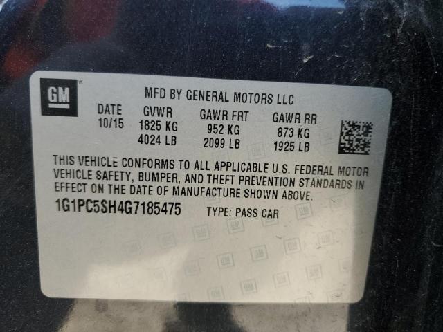 Photo 11 VIN: 1G1PC5SH4G7185475 - CHEVROLET CRUZE LIMI 