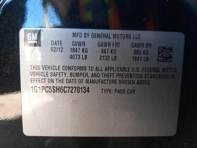 Photo 9 VIN: 1G1PC5SH6C7270134 - CHEVROLET CRUZE LS 