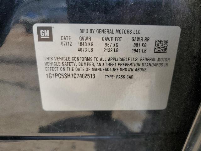 Photo 12 VIN: 1G1PC5SH7C7402513 - CHEVROLET CRUZE 