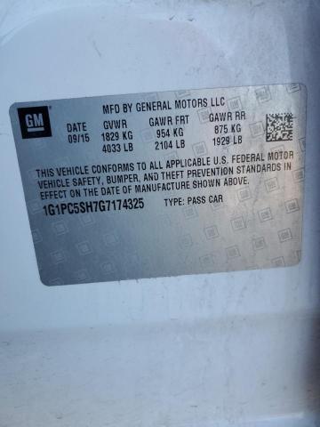 Photo 12 VIN: 1G1PC5SH7G7174325 - CHEVROLET CRUZE LIMI 