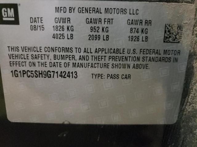 Photo 12 VIN: 1G1PC5SH9G7142413 - CHEVROLET CRUZE LIMI 