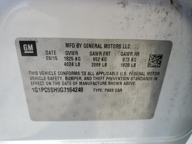 Photo 9 VIN: 1G1PC5SH9G7164248 - CHEVROLET CRUZE LIMI 