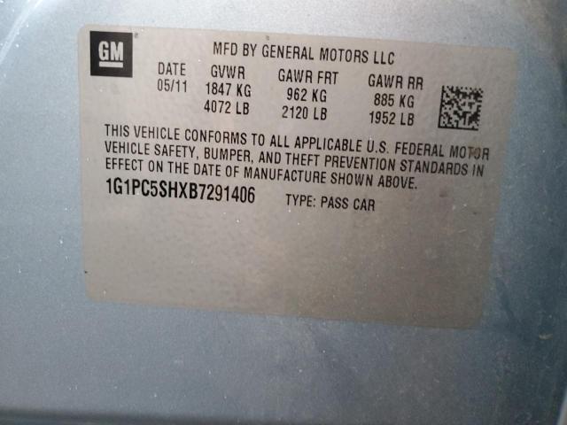 Photo 11 VIN: 1G1PC5SHXB7291406 - CHEVROLET CRUZE LS 