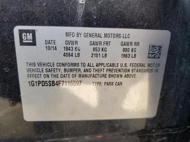 Photo 11 VIN: 1G1PD5SB4F7116597 - CHEVROLET CRUZE 