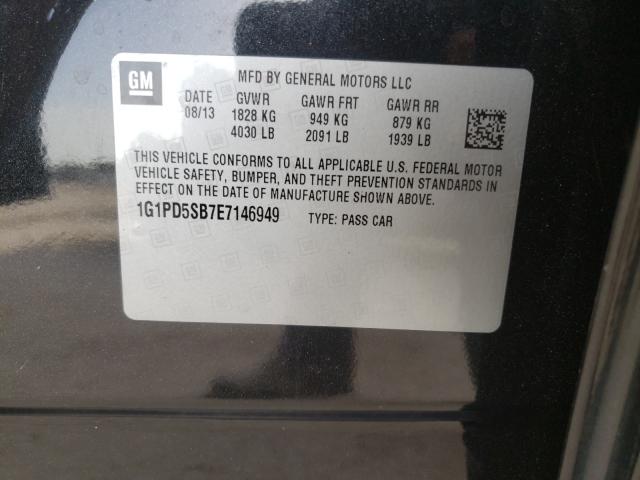 Photo 9 VIN: 1G1PD5SB7E7146949 - CHEVROLET CRUZE LT 