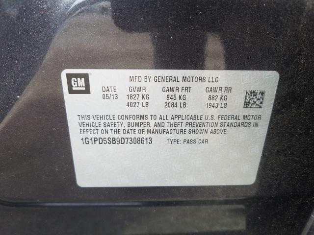 Photo 9 VIN: 1G1PD5SB9D7308613 - CHEVROLET CRUZE LT 