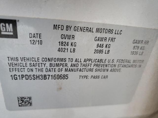 Photo 11 VIN: 1G1PD5SH3B7160685 - CHEVROLET CRUZE LS 