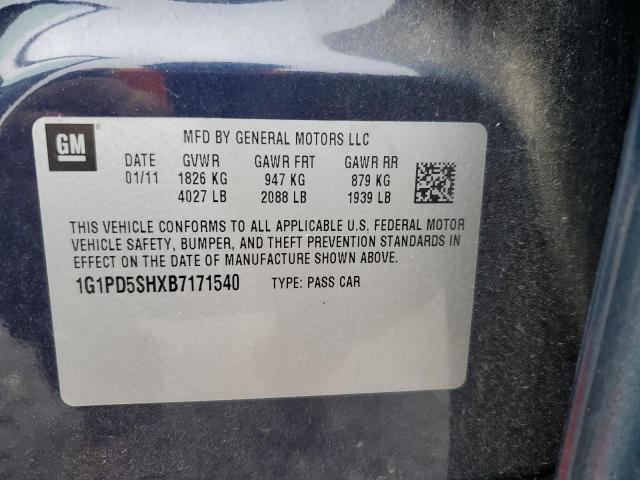 Photo 11 VIN: 1G1PD5SHXB7171540 - CHEVROLET CRUZE LS 