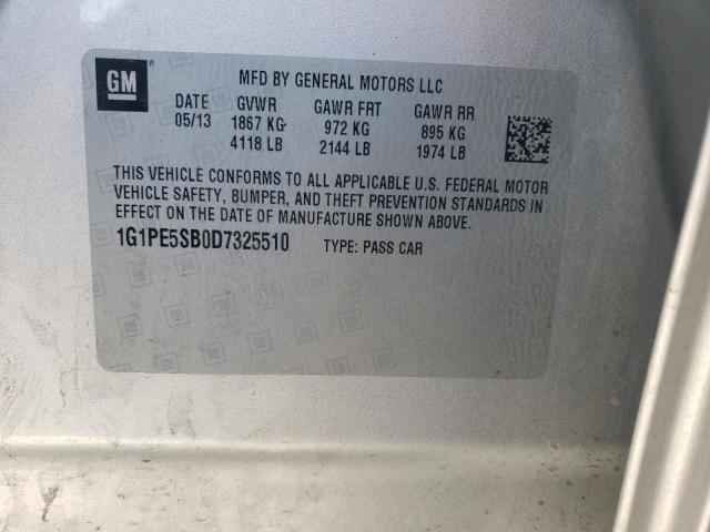 Photo 11 VIN: 1G1PE5SB0D7325510 - CHEVROLET CRUZE 