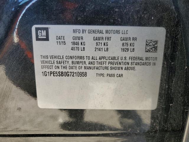 Photo 12 VIN: 1G1PE5SB0G7210958 - CHEVROLET CRUZE 