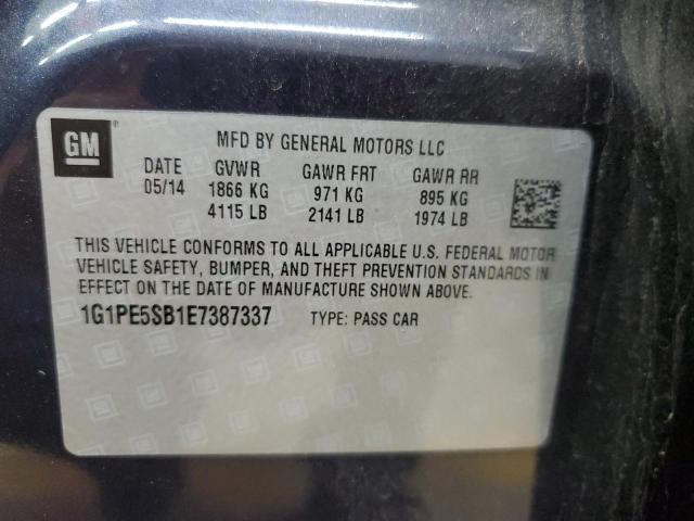 Photo 11 VIN: 1G1PE5SB1E7387337 - CHEVROLET CRUZE LT 