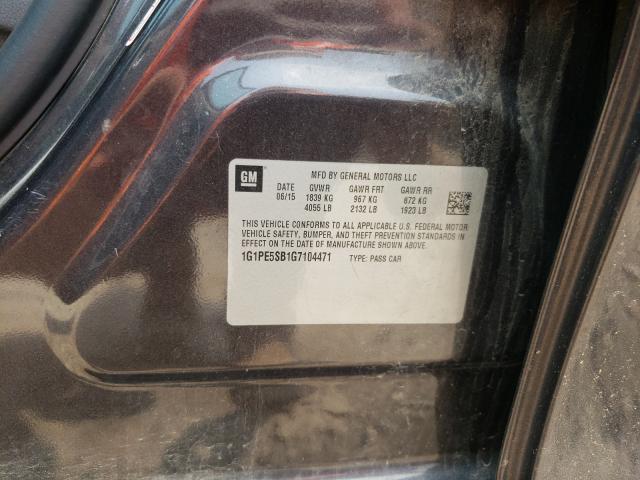 Photo 9 VIN: 1G1PE5SB1G7104471 - CHEVROLET CRUZE LIMI 