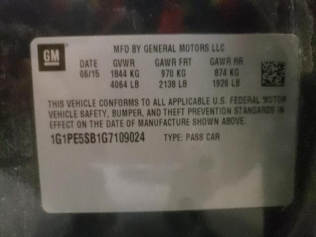 Photo 9 VIN: 1G1PE5SB1G7109024 - CHEVROLET CRUZE LIMI 