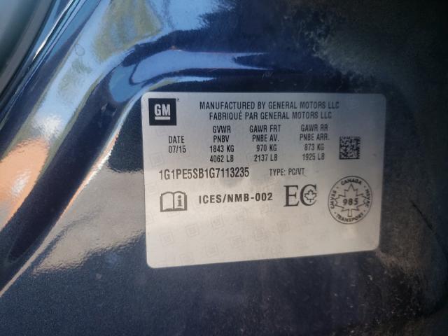 Photo 9 VIN: 1G1PE5SB1G7113235 - CHEVROLET CRUZE LIMI 