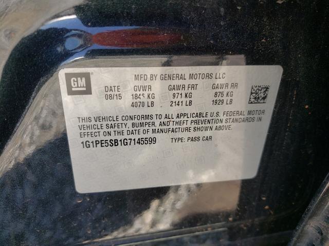 Photo 9 VIN: 1G1PE5SB1G7145599 - CHEVROLET CRUZE LIMI 