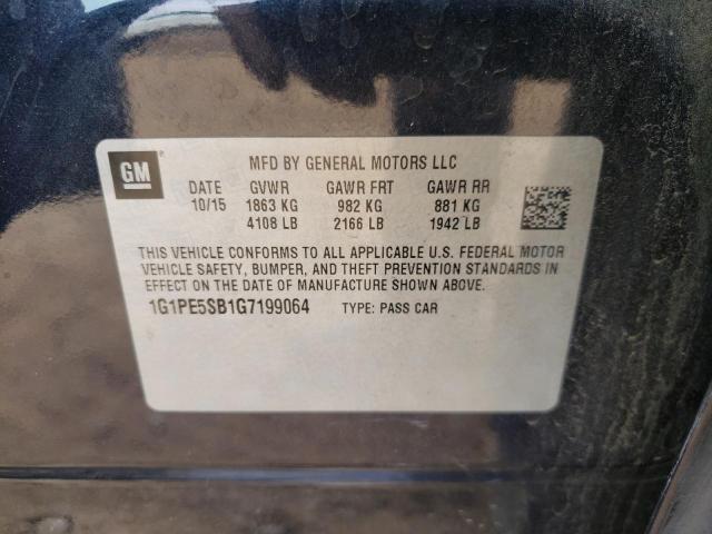 Photo 9 VIN: 1G1PE5SB1G7199064 - CHEVROLET CRUZE LIMI 