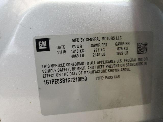 Photo 11 VIN: 1G1PE5SB1G7210659 - CHEVROLET CRUZE LIMI 