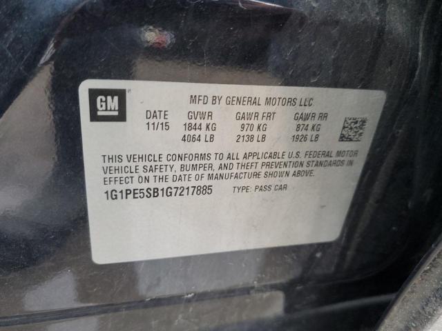 Photo 11 VIN: 1G1PE5SB1G7217885 - CHEVROLET CRUZE LIMI 