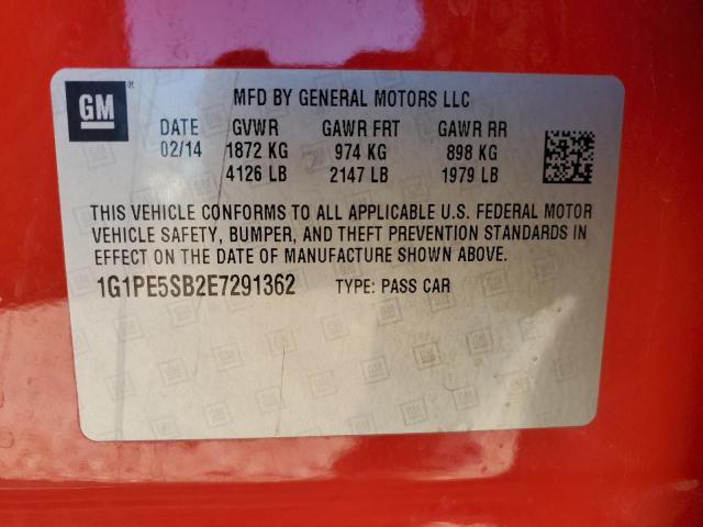 Photo 11 VIN: 1G1PE5SB2E7291362 - CHEVROLET CRUZE LT 