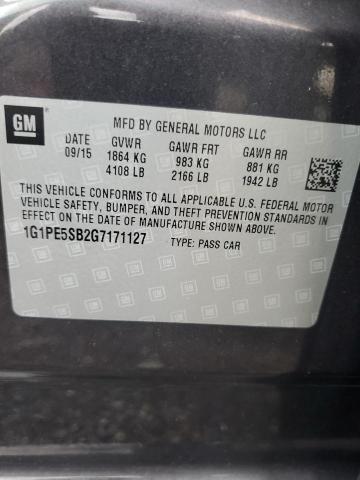 Photo 12 VIN: 1G1PE5SB2G7171127 - CHEVROLET CRUZE LIMI 